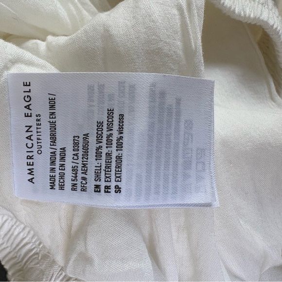 American Eagle Outfitters White Tiered Maxi Skirt - Picture 2 of 3